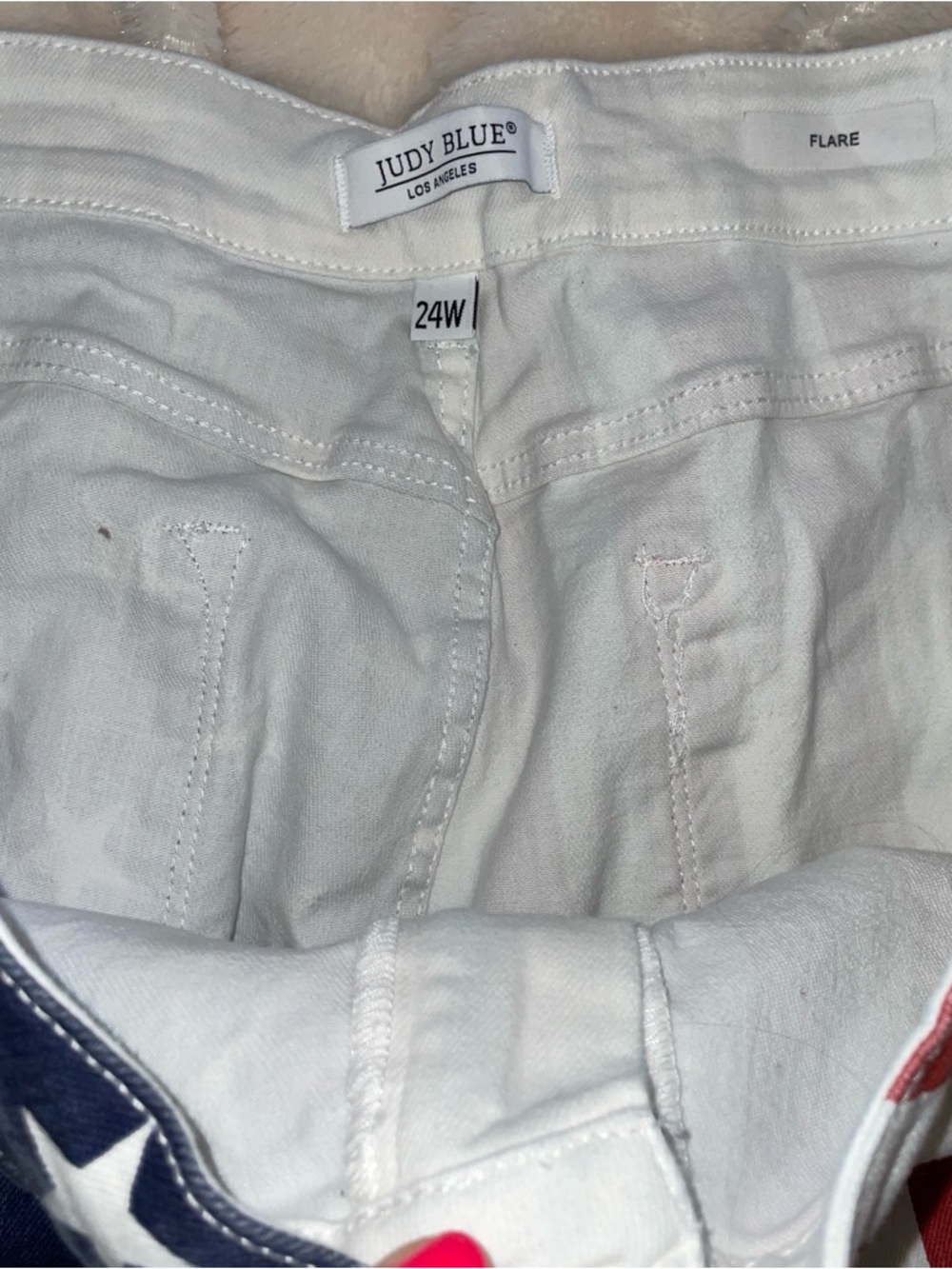 JUDY BLUE Sz.24W Stripes/Stars Patriotic Flare Jeans - Picture 8 of 8
